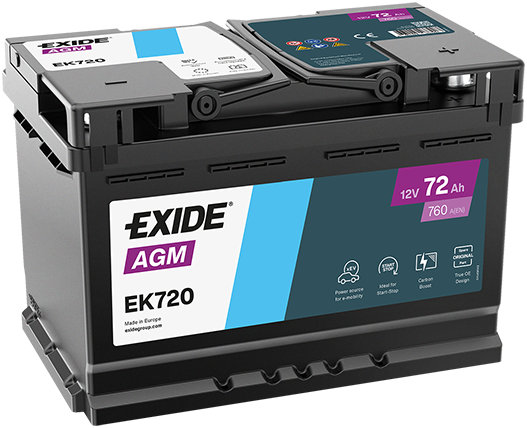 EK720 EXIDE Batteria avviamento 