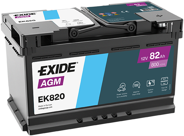 EK820 EXIDE Batteria avviamento 