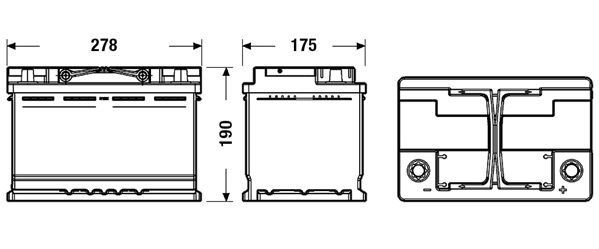EL700 EXIDE Batteria avviamento 