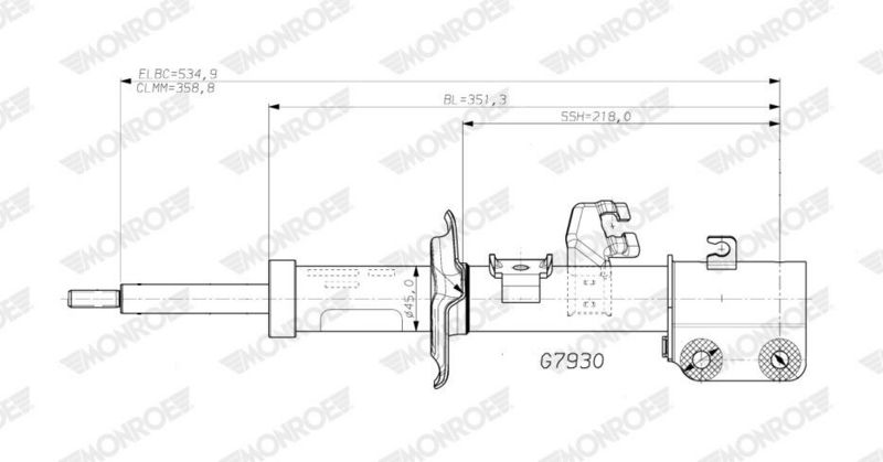 G7930 MONROE Ammortizzatore 