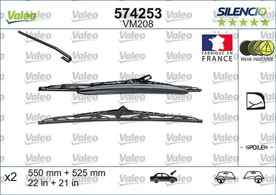 574253 VALEO Spazzola tergi 