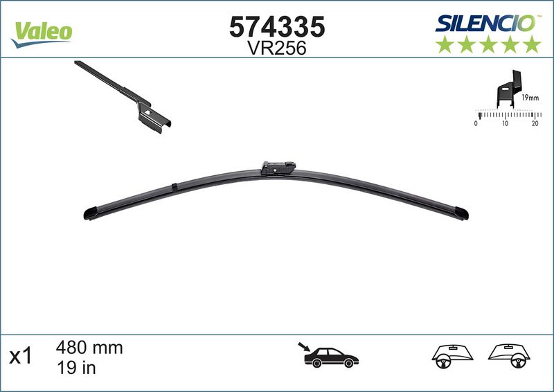 574335 VALEO Spazzola tergi 