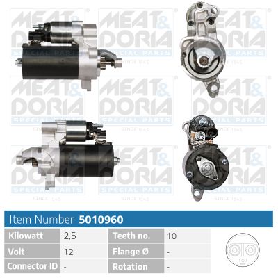5010960 MEAT & DORIA Motorino d'avviamento 