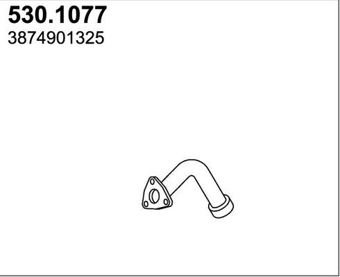 530.1077 ASSO Tubo gas scarico 