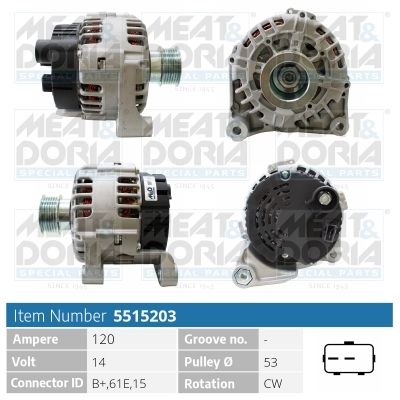 5515203 MEAT & DORIA Alternatore 