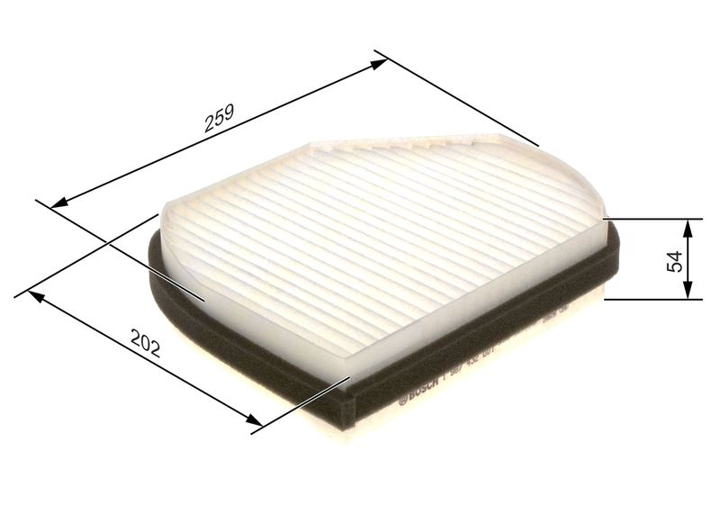 1987432001 BOSCH Filtro, Aria abitacolo 