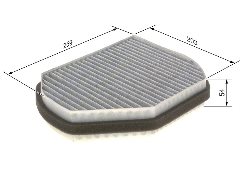 1987432301 BOSCH Filtro, Aria abitacolo 