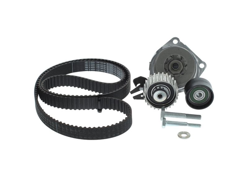 1987945300 BOSCH Pompa acqua + Kit cinghie dentate 