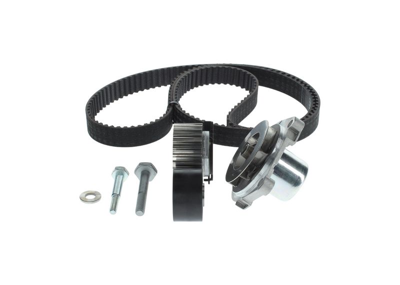 1987945300 BOSCH Pompa acqua + Kit cinghie dentate 