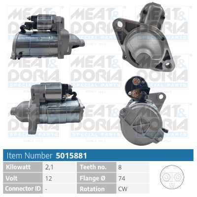 5015881 MEAT & DORIA Motorino d'avviamento 