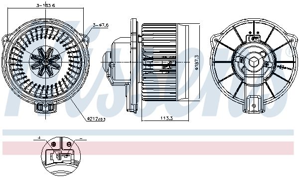 87939 NISSENS Ventilatore abitacolo 