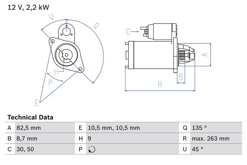 0986015920 BOSCH Motorino d'avviamento 