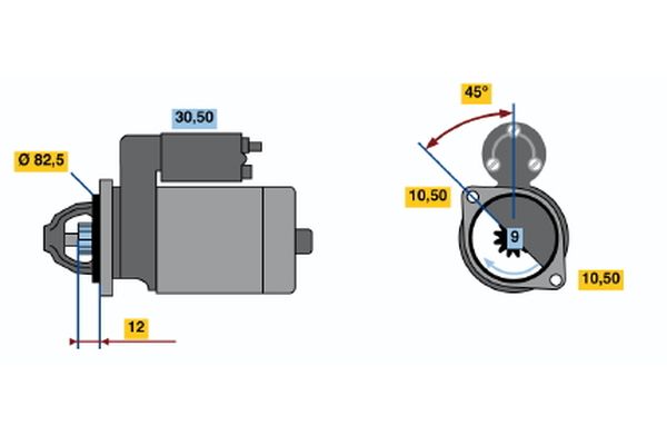 0986015920 BOSCH Motorino d'avviamento 