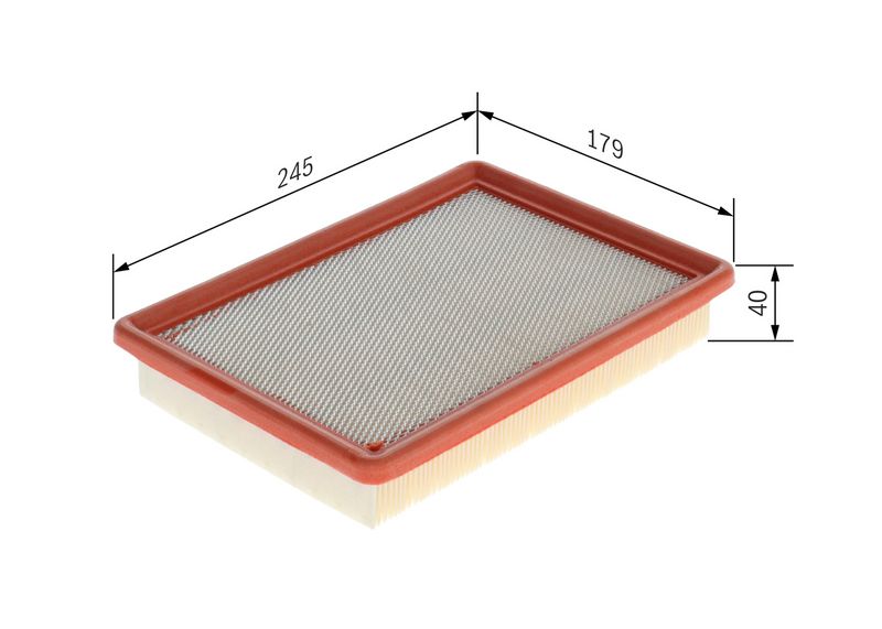 1457433253 BOSCH Filtro aria 