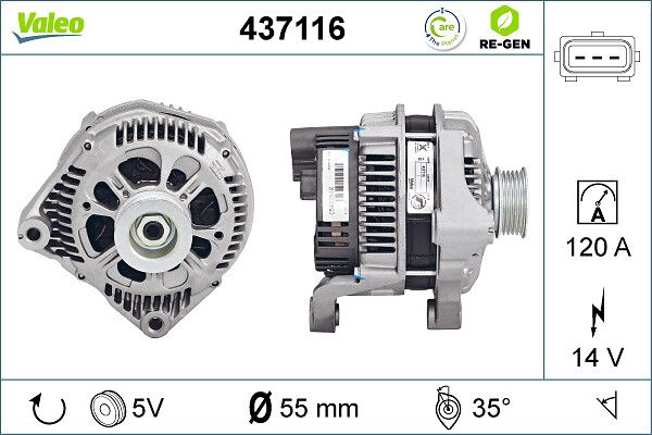 437116 VALEO Alternatore 