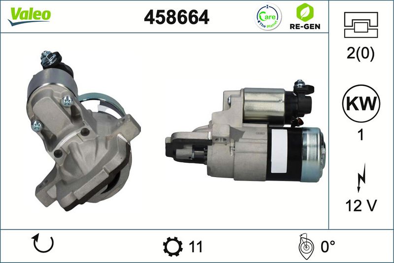 458664 VALEO Motorino d'avviamento 