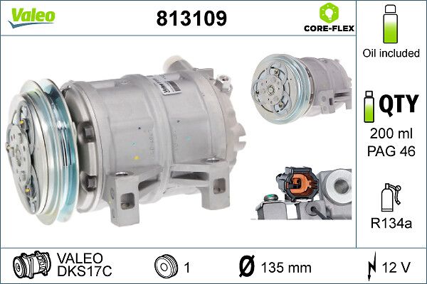 813109 VALEO Compressore, climatizzatore 