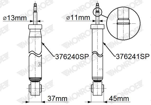 376241SP MONROE Ammortizzatore 