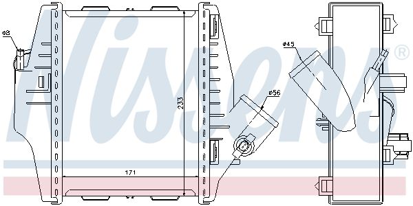 96579 NISSENS Intercooler 