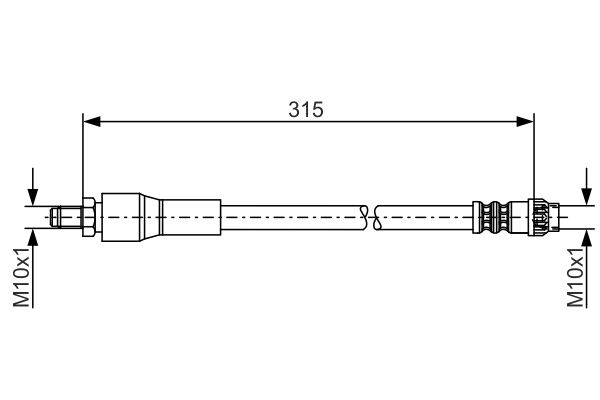 1987476032 BOSCH Flessibile del freno 