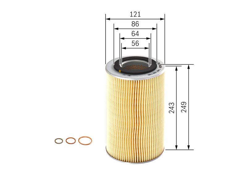1457429740 BOSCH Filtro olio 