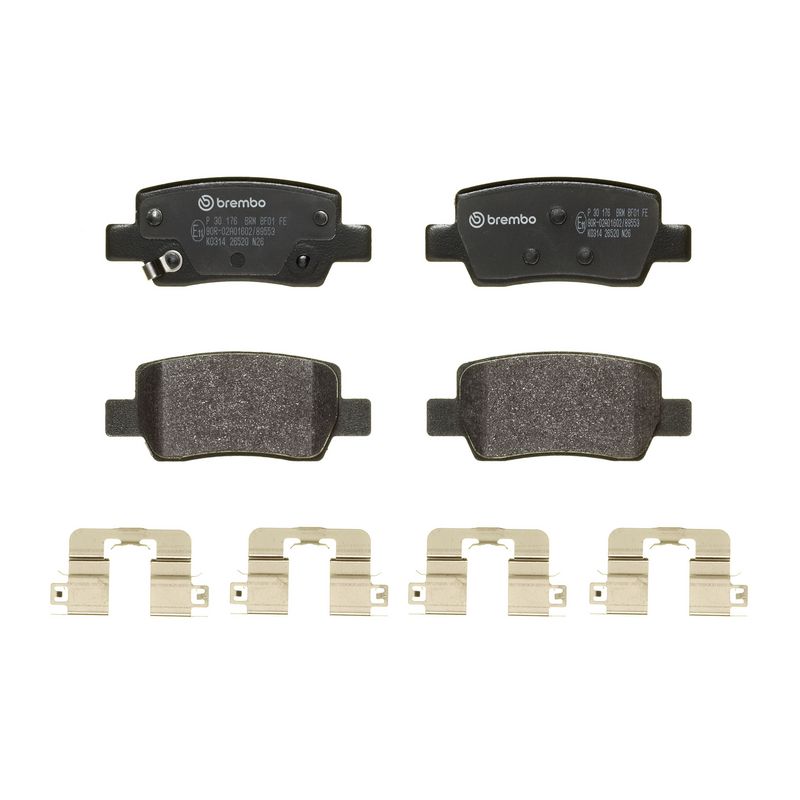 P30176 BREMBO Kit pastiglie freno, Freno a disco 