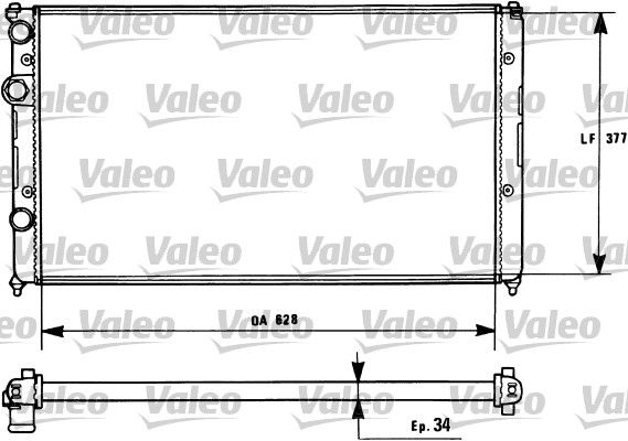 731267 VALEO Radiatore, Raffreddamento motore 