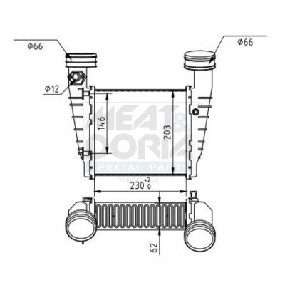 995364 MEAT & DORIA Intercooler 