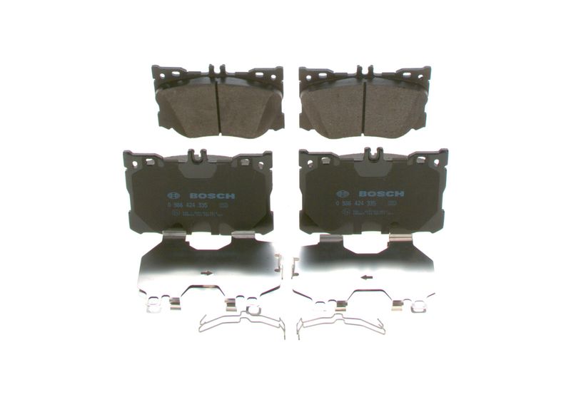 0986424335 BOSCH Kit pastiglie freno, Freno a disco 