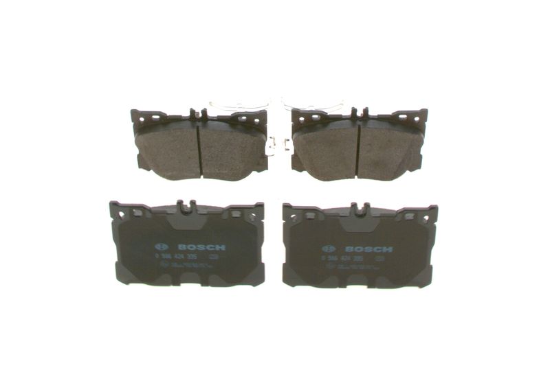 0986424335 BOSCH Kit pastiglie freno, Freno a disco 
