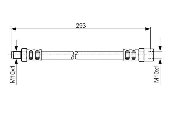 1987481160 BOSCH Flessibile del freno 