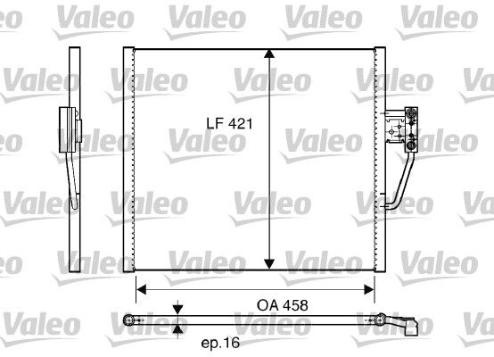 817248 VALEO Condensatore, climatizzatore 