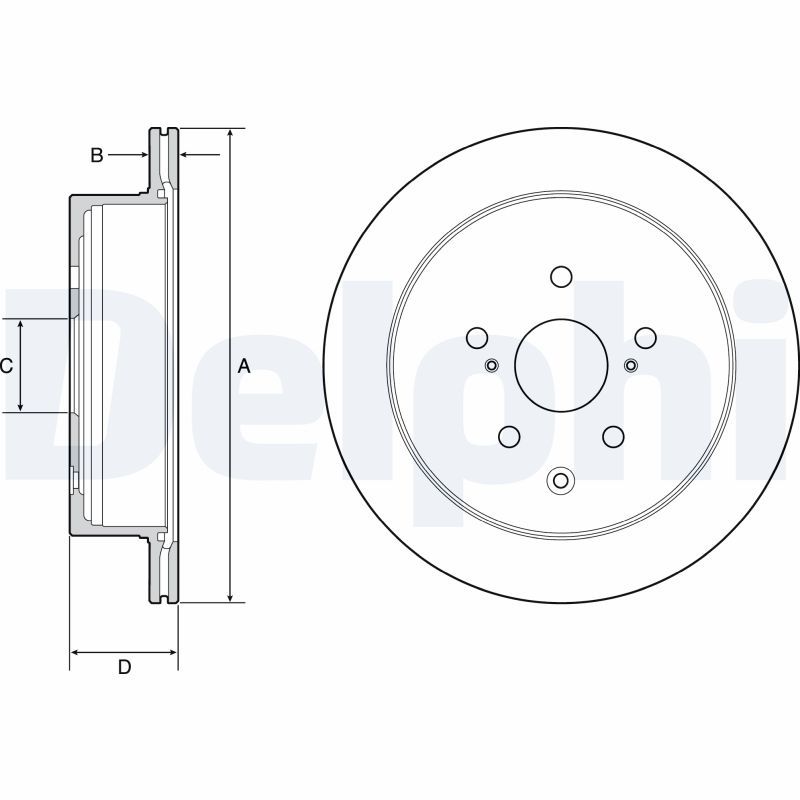 BG4929C DELPHI Disco freno 