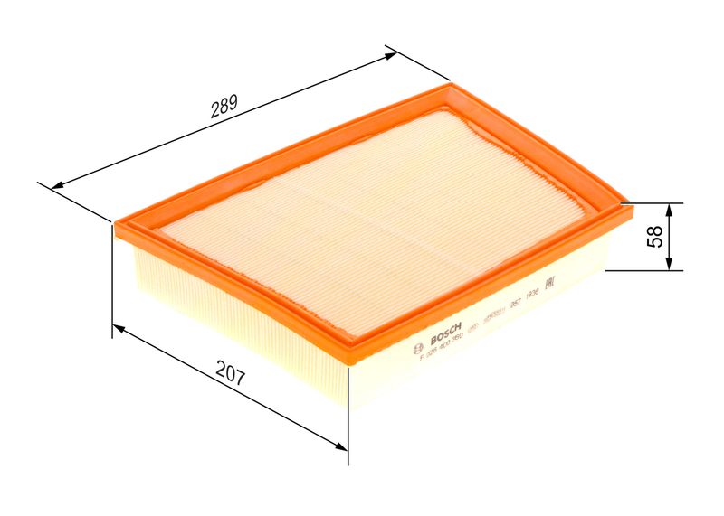 F026400360 BOSCH Filtro aria 