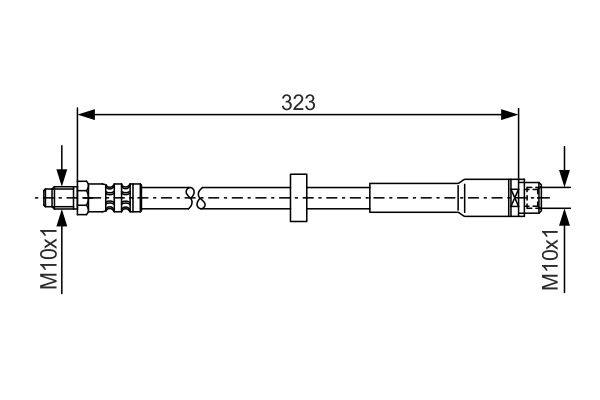 1987476293 BOSCH Flessibile del freno 
