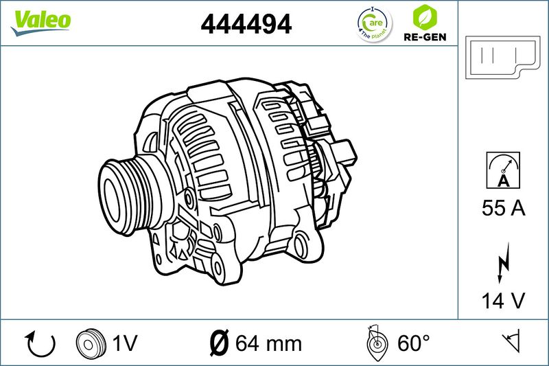444494 VALEO Alternatore 