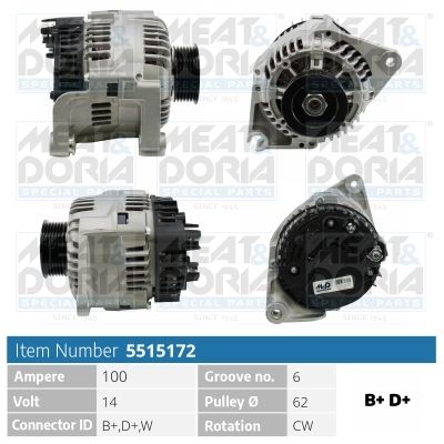5515172 MEAT & DORIA Alternatore 
