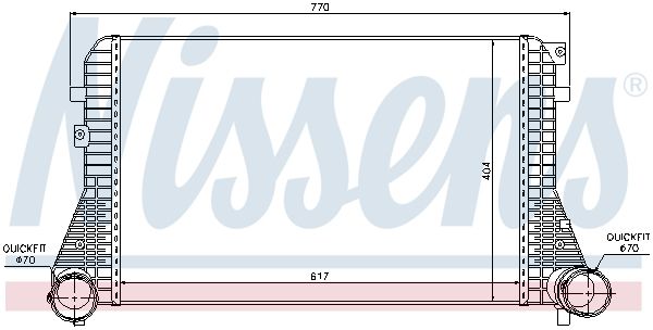 96610 NISSENS Intercooler 