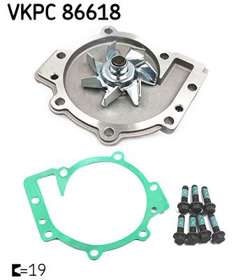 VKPC 86618 SKF Pompa dell’acqua, raffreddamento motore 