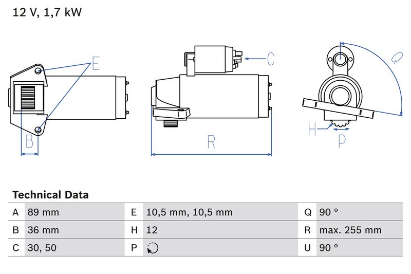 0986025830 BOSCH Motorino d'avviamento 