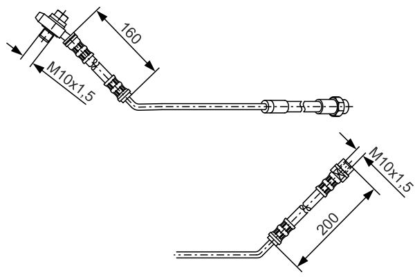 1987476054 BOSCH Flessibile del freno 