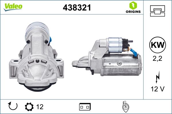 438321 VALEO Motorino d'avviamento 