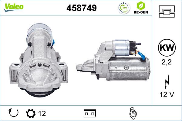 458749 VALEO Motorino d'avviamento 