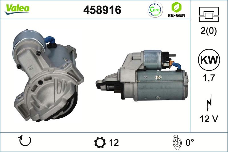 458916 VALEO Motorino d'avviamento 