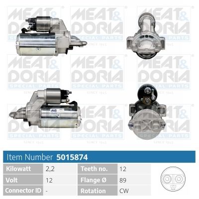 5015874 MEAT & DORIA Motorino d'avviamento 