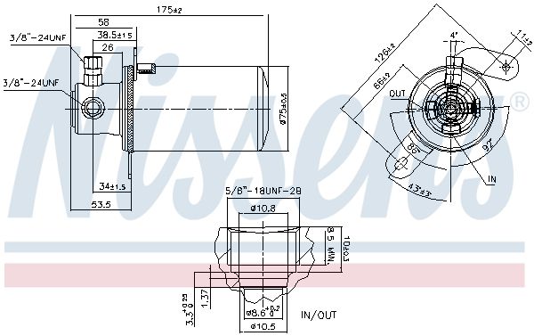 95078 NISSENS Essiccatore, climatizzatore 