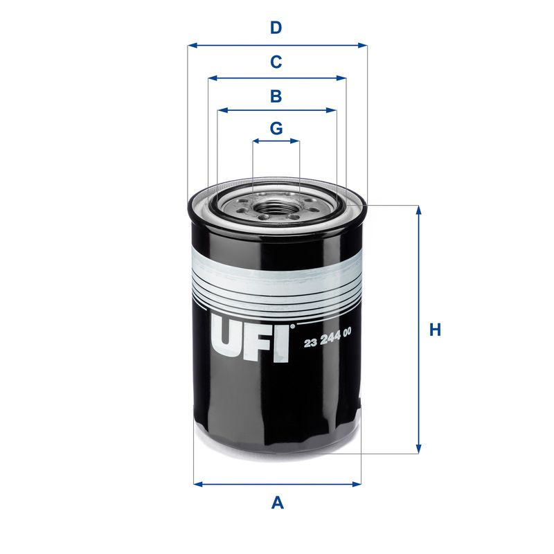 23.244.00 UFI Filtro olio 