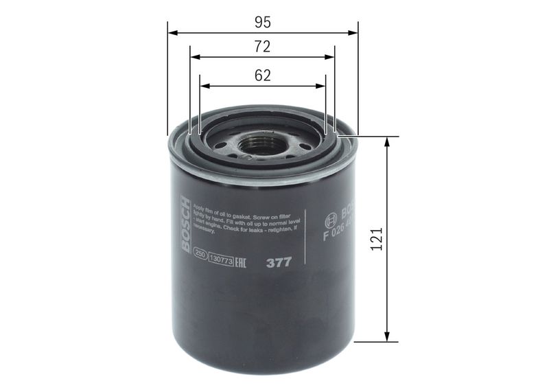 F026407198 BOSCH Filtro olio 