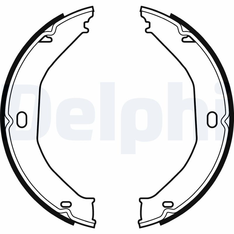 LS2078 DELPHI Kit ganasce freno Kit ganasce, Freno stazionamento 