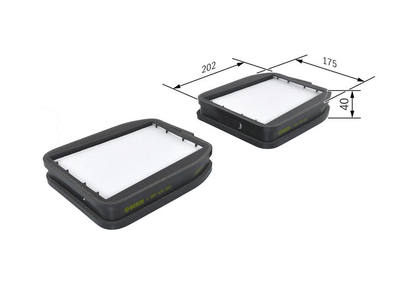 1987435053 BOSCH Filtro, Aria abitacolo 